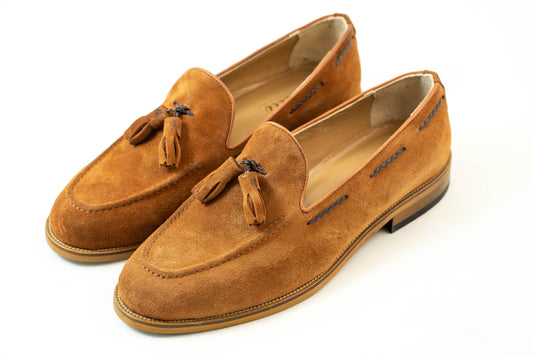 PANTOFI LOAFERS / MOCASINI DIN PIELE NATURALA INTOARSA