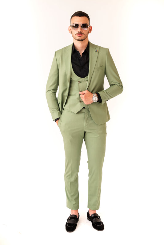 COSTUM SLIM FIT VERDE ELECTRIC