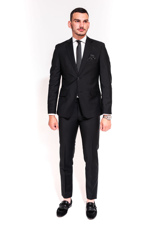 COSTUM SLIM FIT NEGRU